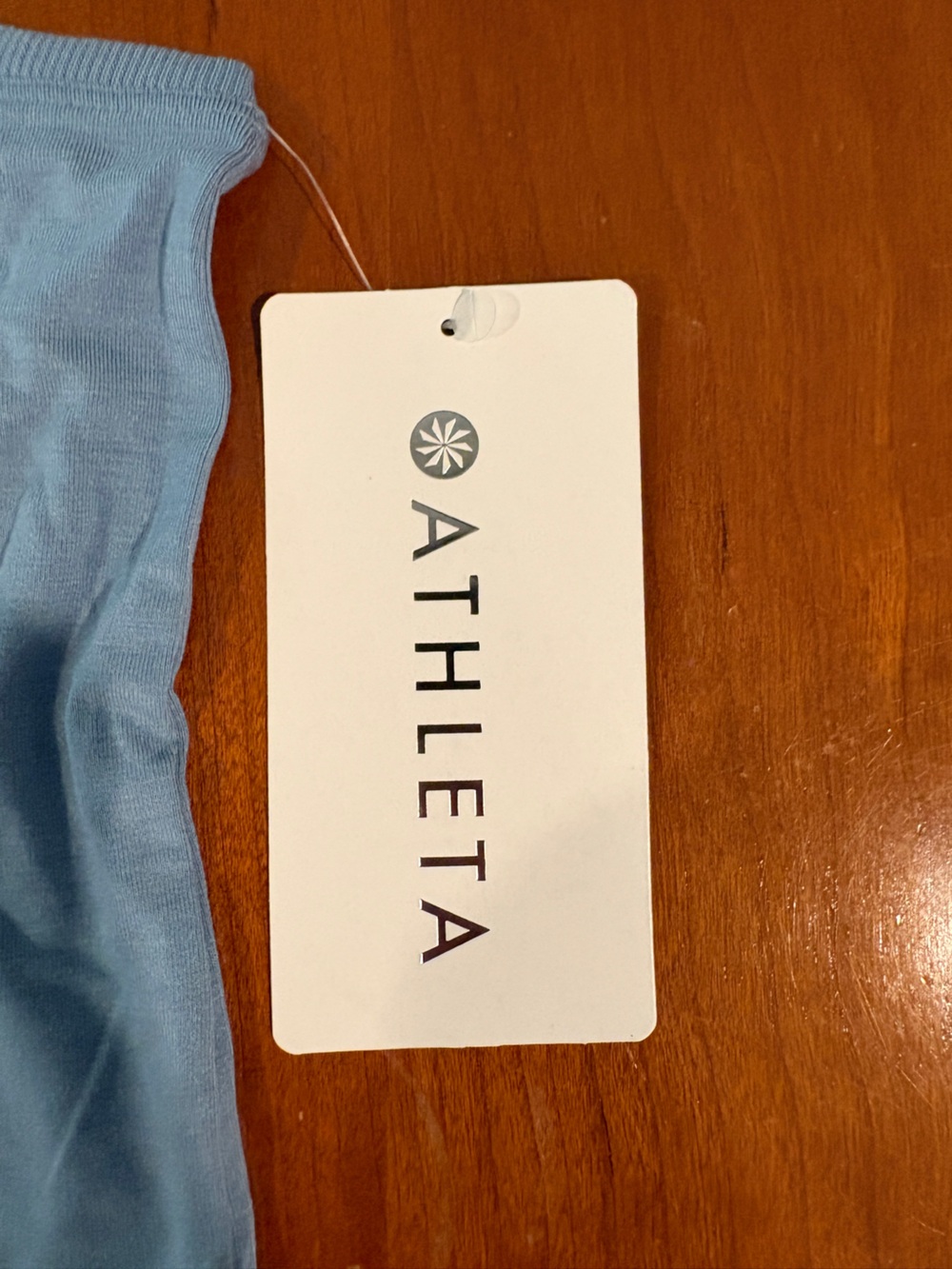 Athleta Open Back Athletic Light Blue Tank Top - Picture 4 of 5
